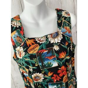 Women's Shannon Marie Hawaiian Dress Made In USA Size L 12
